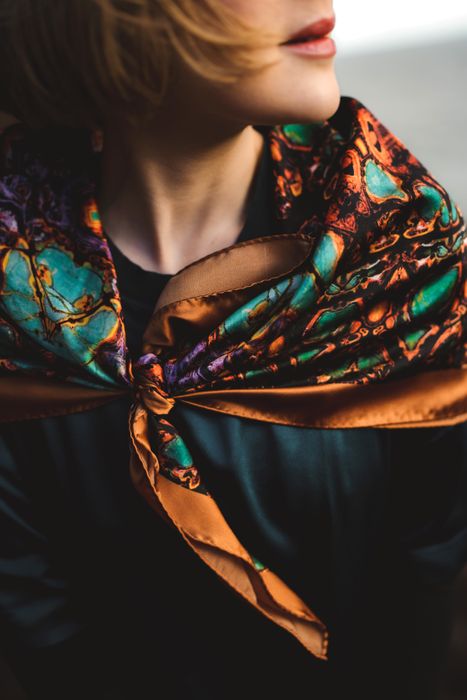 Square Silk Scarves